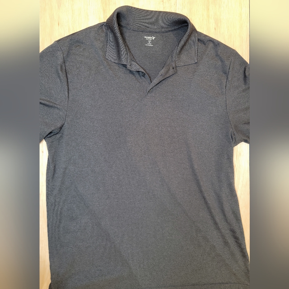 3 for $7 - Old Navy Active Polo in Dark Heather Gray XL